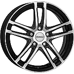 Dezent TZ dark Black/polished 8x19 5x112 ET45 CB57,1 R13 810 kg TTZ9K8BP45E