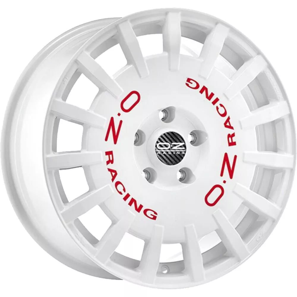 OZ Racing Rally Racing Race White Red Lettering 8x17 5x112 ET35 CB75,0 R12 700 kg W01A3320433