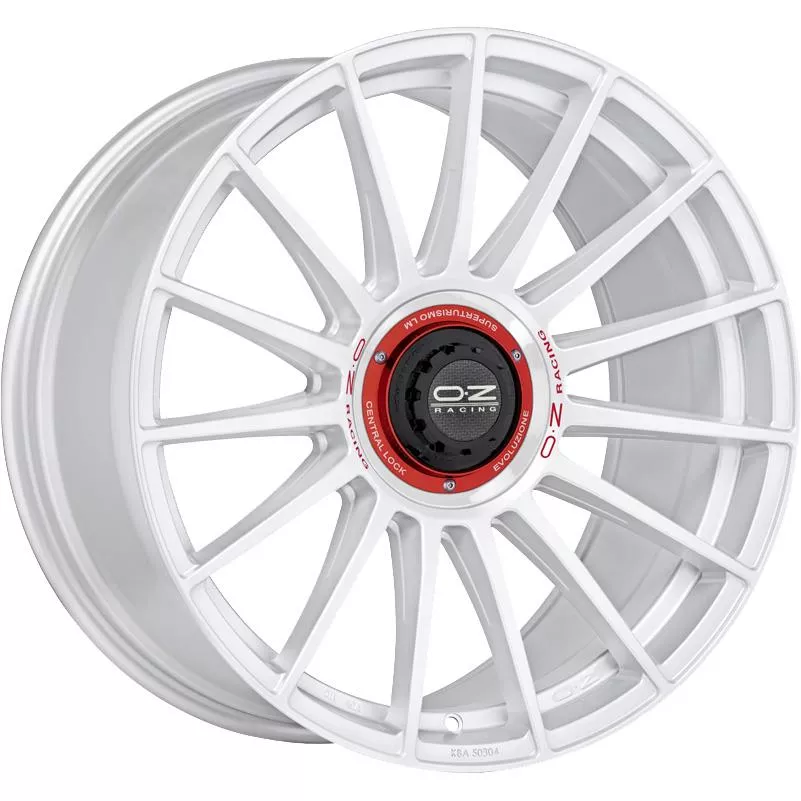 OZ Racing Superturismo Evoluzione WRC Race White Red Lettering 8,5x20 5x112 ET30 CB79,0 R12 790 kg W01875200EW33