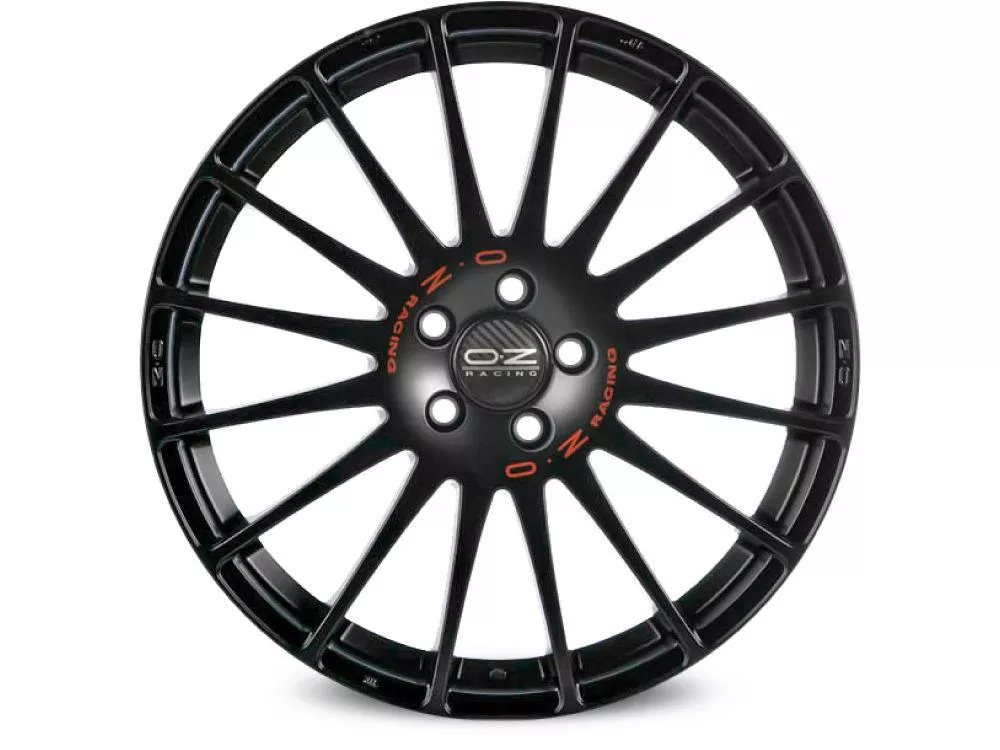 OZ Racing Superturismo GT Matt Black Red Lettering 7,5x17 5x112 ET35 CB75,0 R12 715 kg W0168120079