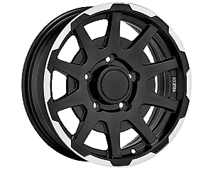 Sparco Dakar Matt Black Lip Polish 5,5x16 5x139.7 ET0 CB108,0 60° 500 kg W29080002TC3