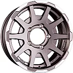 Sparco Dakar Matt Dark Greey Lip Polished NO CAP 5,5x16 5x139.7 ET5 CB108,0 (NO CAP) 60° 500 kg W29080001TM7