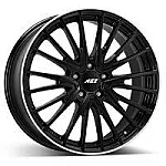AEZ Berlin Black/polished lip 8x19 5x112 ET38 CB66,6 R14 775 kg ABE9K8BL38E