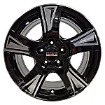 Fondmetal PRO1 Glossy Black Machined 6,5x16 5x108 ET42 CB65,1 Flat 1250 kg RF19452