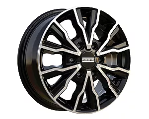 Fondmetal PRO2 Glossy Black Machined 6,5x16 6x130 ET54 CB84,1 R14 1250 kg RF19474