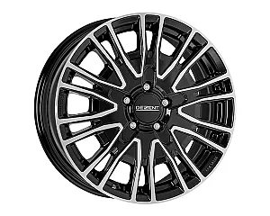 Dezent KE dark Black/polished 6,5x16 5x118 ET55 CB71,1 60° 1200 kg TKEZQBP55