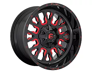 Fuel D612 Stroke Gloss Black Red Tinted Clear 10x22 6x139.7 ET-19 CB106,0 (PCD2: 6x135) 60° 1133 kg D61222009846