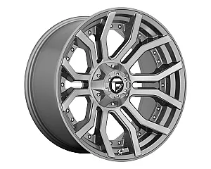 Fuel D713 Rage Platinum Brushed Gun Metal Tinted Clear 10x20 5x139.7 ET-18 CB87,1 (PCD2: 5x127) 60° 1133 kg D71320005747