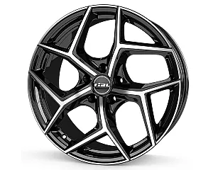 Rial Salento diamond-black frontpolished 8x18 5x108 ET45 CB70,1 60° 780 kg SAL80845B53-1