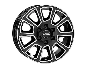 Rial Transporter 2 diamond-black frontpolished 6,5x16 6x130 ET54 CB84,1 R14 1250 kg TP2-65654M93-1