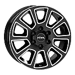 Rial Transporter 2 diamond-black frontpolished 7x17 6x130 ET50 CB84,1 R14 1215 kg TP2-70750M93-1