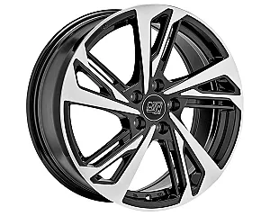 MSW 60 Gloss Black Full Polished 8x18 5x112 ET40 CB66,6 R13 725 kg W19455003E56