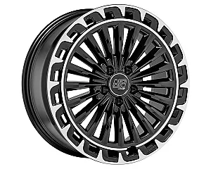 MSW 32 Gloss Black+Diamond Lip 8x19 5x112 ET34 CB73,0 60° 900 kg W19447502TGA