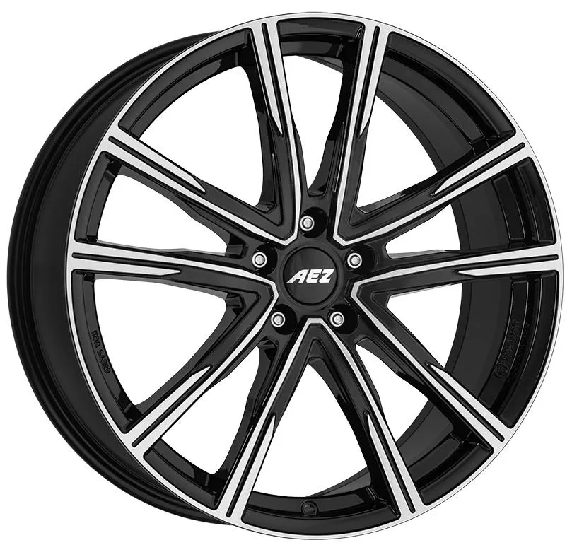 AEZ Montreal dark Black/polished 7,5x18 5x112 ET48 CB70,1 60° 760 kg AMOF8BP48