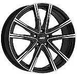 AEZ Montreal dark Black/polished 7,5x18 5x112 ET48 CB70,1 60° 760 kg AMOF8BP48