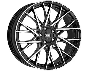 Dotz Fuji dark Black/polished 8x18 5x108 ET45 CB70,1 60° 690 kg OFUGHBP45