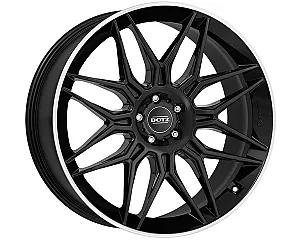 Dotz LongBeach dark Black/polished lip 10,5x21 5x112 ET20 CB66,6 R14 1045 kg OLO1R8BL20