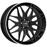 Dotz LongBeach dark Black/polished lip 10,5x21 5x112 ET20 CB66,6 R14 1045 kg OLO1R8BL20