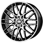 CMS C25 Diamond Black Gloss 9x20 5x112 ET57 CB66,5 R14 1000 kg C25 9020 57 82S DB