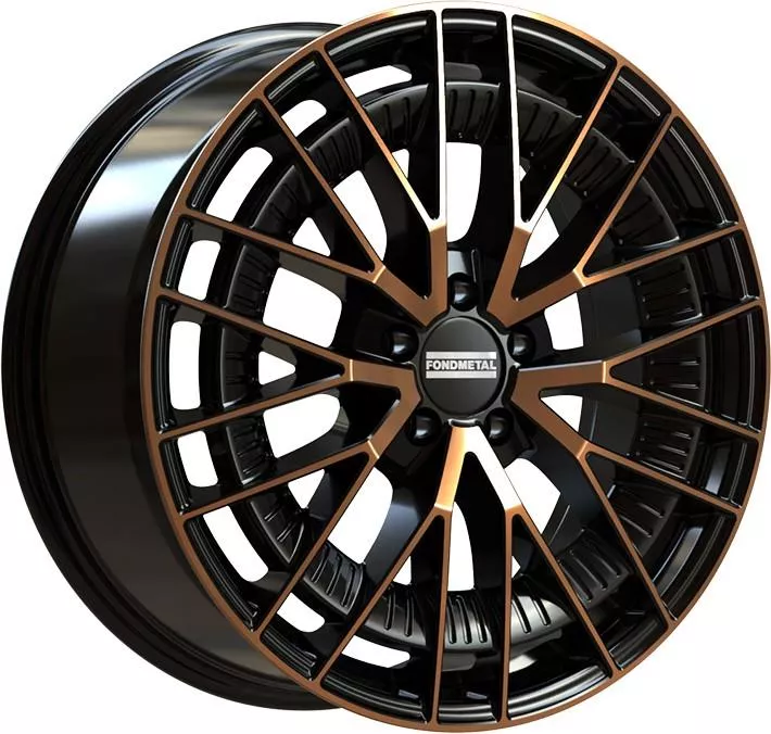 Fondmetal Kari Black Clearcoat Matt Bronze Machined 8x19 5x112 ET32 CB66,5 R14 900 kg RF19285