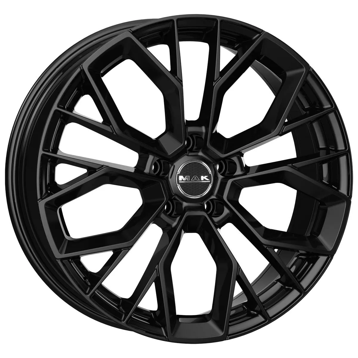 MAK Stilo Gloss Black 8,5x19 5x112 ET27 CB66,6 60° 860 kg F8590TSGB27WS2
