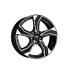 Dezent KB dark Black/polished 7,5x19 5x108 ET50 CB63,4 60° 750 kg TKB9JHBP505E