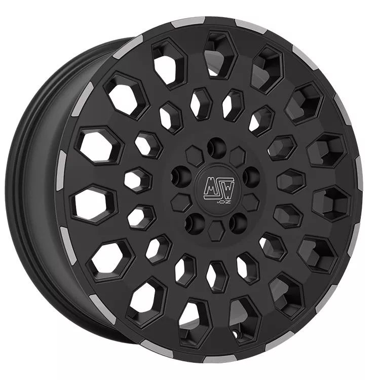 MSW 99 VAN Matt Black Lip Polished 8x18 5x108 ET45 CB65,1 60° 1000 kg W19423001TO3