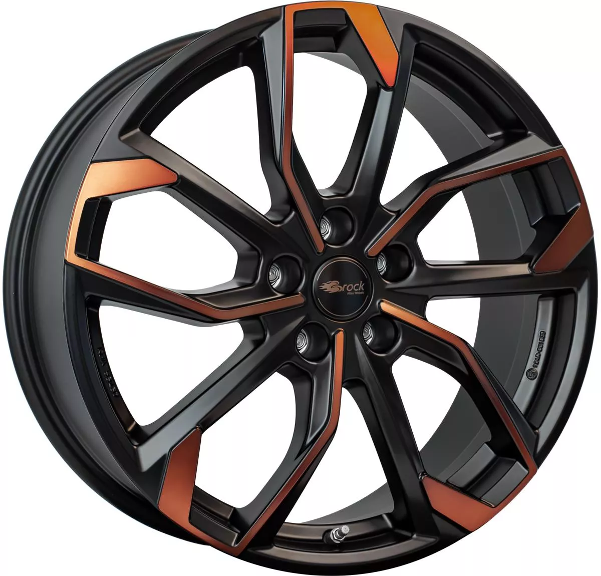 RC Design RC34 Black Orange Matt (BOM) 8x18 5x112 ET45 CB57,1 R13 820 kg 352331