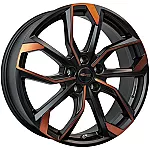 RC Design RC34 Black Orange Matt (BOM) 7,5x19 5x112 ET50 CB57,1 R13 750 kg 355738