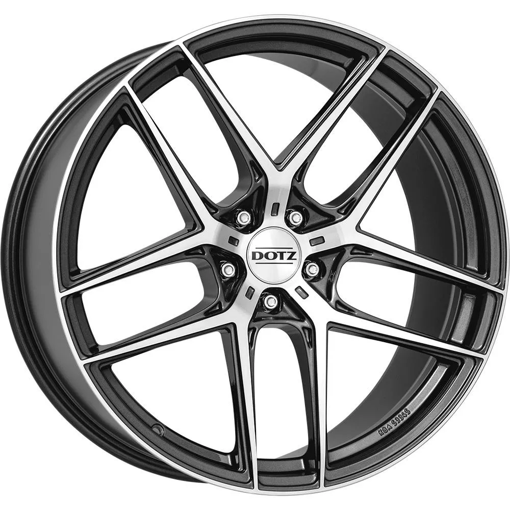 Dotz LagunaSeca dark Gunmetal/polished 9x20 5x120 ET30 CB72,6 60° 740 kg OLA0M9FP30