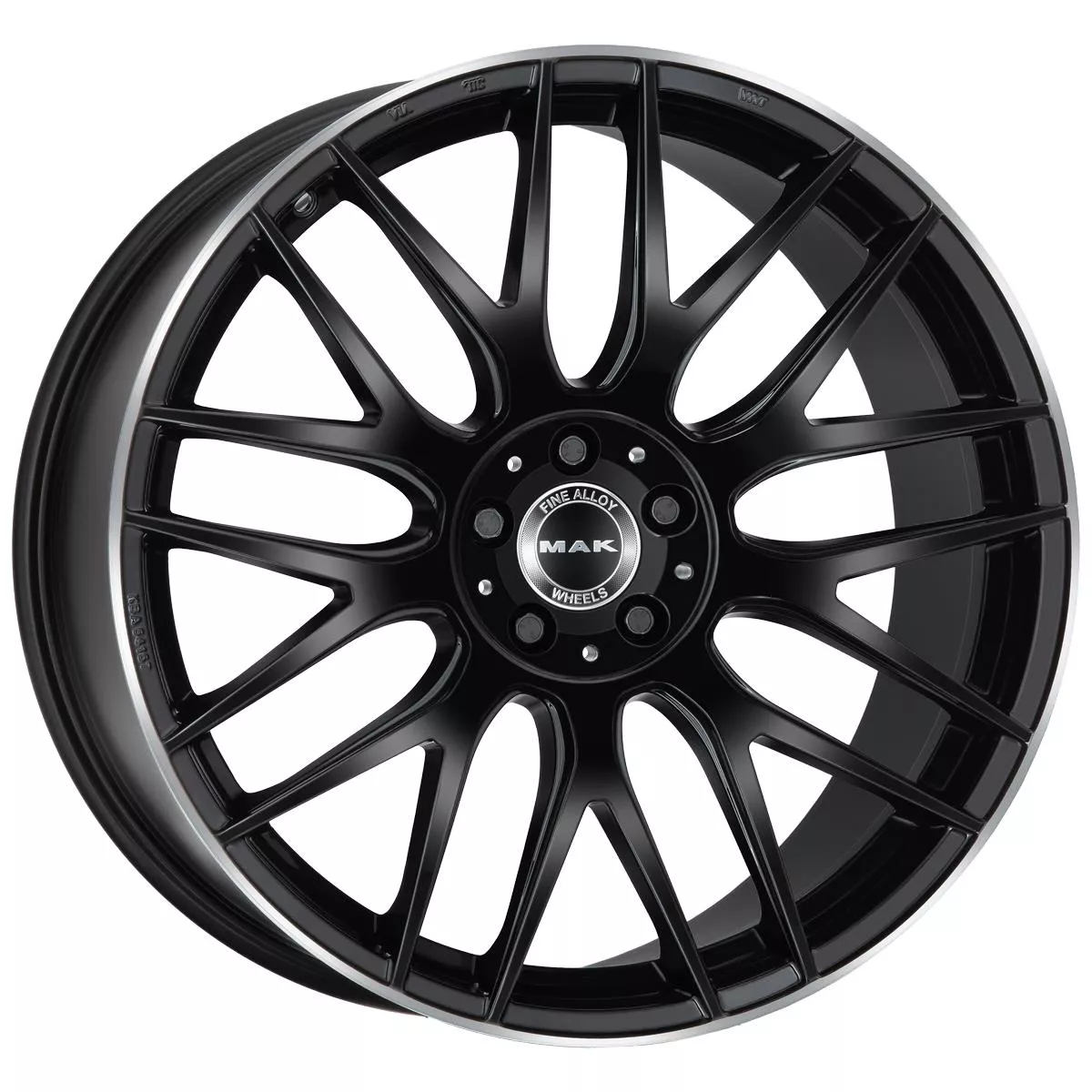 MAK Arrow-D Gloss Black Mirror Ring 9,5x20 5x112 ET43 CB66,6 (Long Bolt) R14 1050 kg F9520WDGL43WS2Y