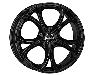 MAK Lario Gloss Black 9x18 5x110 ET44 CB65,1 60° 700 kg F9080LAGB45LG3X