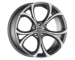 MAK Lario Gun Met-Mirror Face 7,5x17 5x110 ET31 CB65,1 60° 700 kg F7570LAQM31LG1X