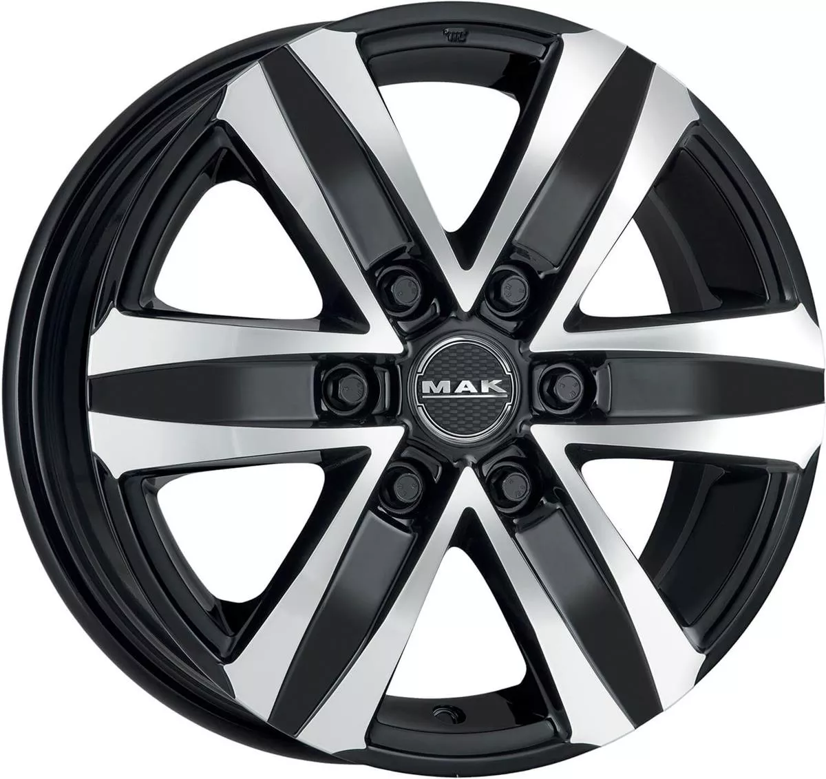 MAK Stone 6 Black Mirror 8,5x20 6x139.7 ET38 CB67,1 Flat 1215 kg F85206TBM38VOX