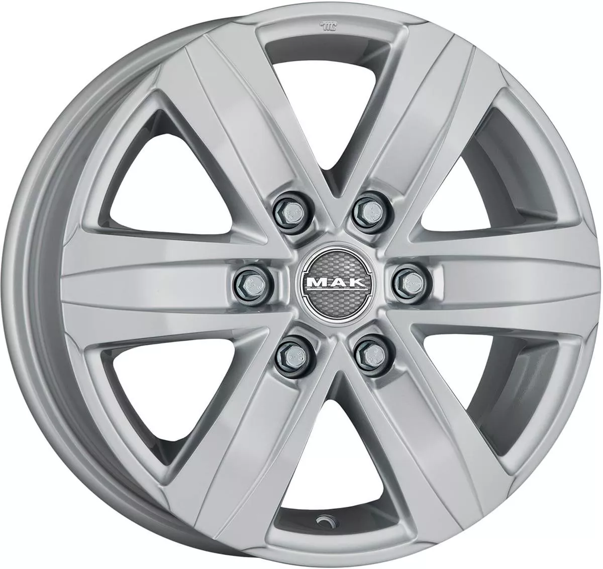 MAK Stone 6 Silver 7,5x17 6x139.7 ET55 CB93,1 60° 1215 kg F75706SSI55VJ5