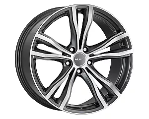 MAK X-Mode Gun Met-Mirror Face 9,5x21 5x112 ET37 CB66,6 60° 1020 kg F9521XMQM37WS1X