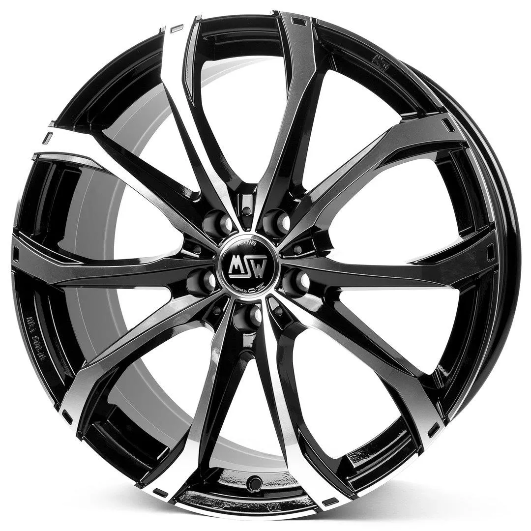 MSW 48 Gloss Black Full Polished 9,5x20 5x130 ET52 CB71,6 R14 950 kg W1926200456