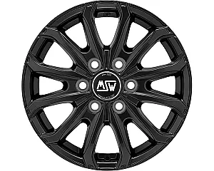 MSW 48 Van 6 Holes Matt Black 6,5x16 6x130 ET62 CB84,1 R14 1350 kg W19341001T53