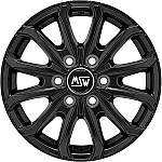 MSW 48 Van 6 Holes Matt Black 6,5x16 6x130 ET62 CB84,1 R14 1350 kg W19341001T53