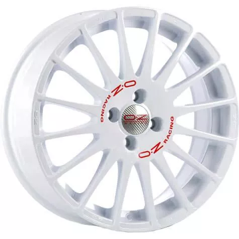OZ Racing Superturismo WRC Race White Red Lettering 8x18 5x114.3 ET40 CB75,0 60° 640 kg W01669203W33