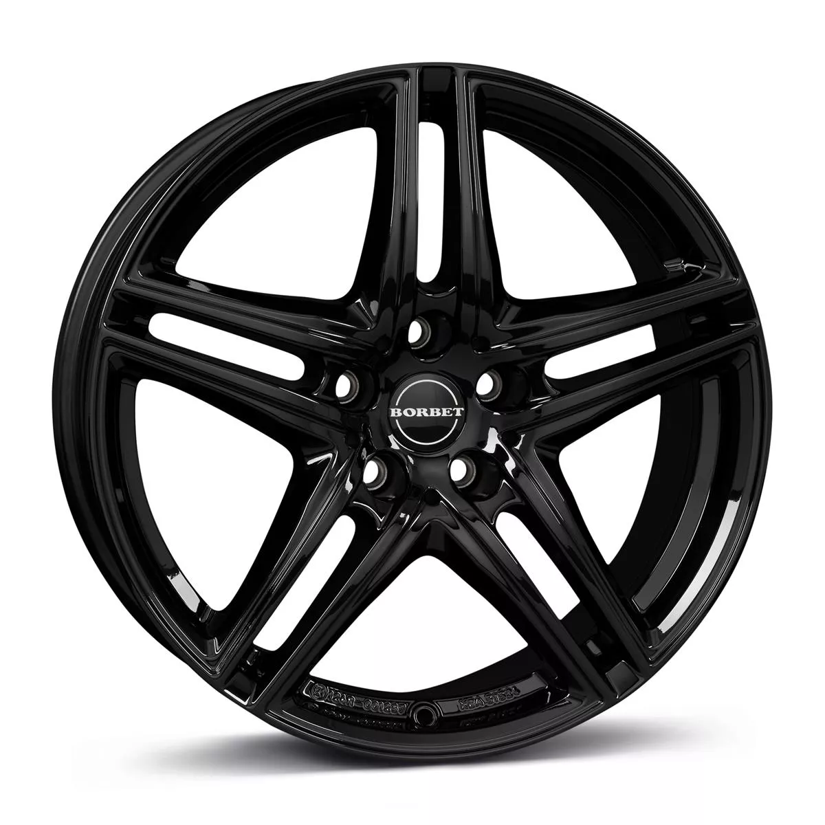 Borbet XR black glossy 6,5x16 5x112 ET22 CB66,6 60° 650 kg 496758