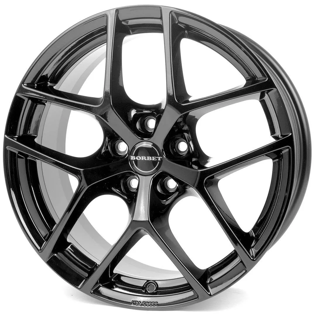 Borbet Y black glossy 7,5x17 5x114.3 ET47 CB72,6 60° 650 kg 496544