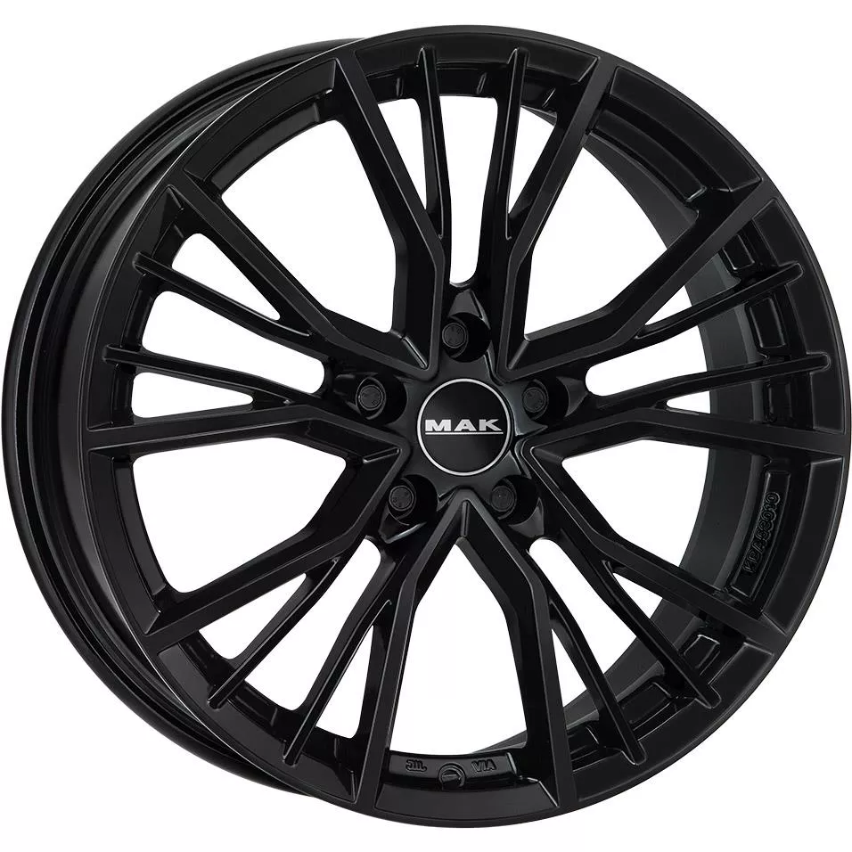 MAK Union Gloss Black 8x18 5x112 ET38 CB66,6 R13 815 kg F8080UNGB38WS2X