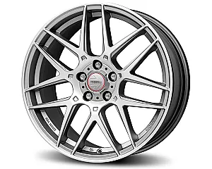 Momo Competizione Titan-Silver Polished 8x18 5x108 ET42 CB72,3 60° 700 kg WCOT80842508E