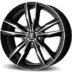 Reds Fast Matt Black polished 7,5x17 5x114.3 ET40 CB72,3 60° 650 kg WFAE75740514E
