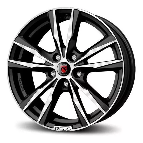 Reds K2 HD Matt Black polished 7,5x17 5x112 ET45 CB72,3 60° 700 kg WKHE75745512