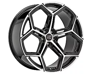 MSW 53 Gloss Black Full Polished 10,5x22 5x112 ET19 CB66,6 60° 910 kg W1947200156