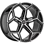 MSW 53 Gloss Black Full Polished 10,5x22 5x112 ET19 CB66,6 60° 910 kg W1947200156