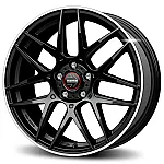 Momo Competizione Glossy Black Polished Lip 8x18 5x114.3 ET40 CB72,3 60° 700 kg WCOW80840514E