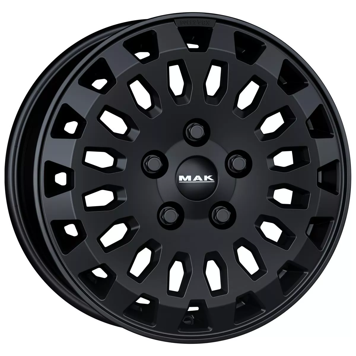 MAK Overland Matt Black 6,5x16 5x118 ET65 CB71,1 60° 1350 kg F6560RVMB65D3